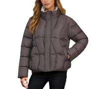 Generico Bomber Invernale Donna, Giaccone Invernale Donna Lungo,Cappotto Invernale alla Moda Caldo Spesso con Cappuccio Antivento Casual Trapuntato per Il Freddo