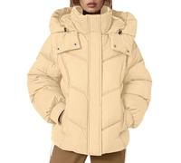 Generico Bomber Invernale Donna Lungo, Giacca da Donna Invernale Piumino,Cappotto Invernale Caldo con Cappuccio alla Moda E Design Colorato per Il Freddo All'Aperto