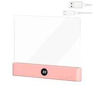 Generico Book Lamp - 3 Colors Rechargeable with Timer, LED Panel Book Lamp s with Eye Protection Filter, Portable Flat Page Illuminator, Ideal for Women Men Readers Home Travel Dorm