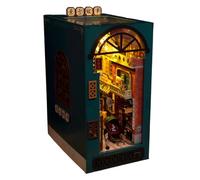 Generico Book Nook Insert - Kit di legno diorama, puzzle di luce a LED | Realistic 3D Miniature Model Building, Creative Alley Craft Project Deco
