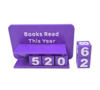 Generico Books Read Tracker - Adjustable Decor Stand Holder - Book Tracker for Reading Goal - for Book Lovers Librarian Reader Women Shelf Bookshelf Kitchen Desktop School Library