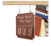 Generico Bookshelf Counter Decor - 6 Inch Ornament for Stylish Home Organization, Modern Design with Number Counter, Book Display for Study, Library, Living Room, Men and Women