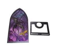 Generico Bookshelf Decor | Decorative Fake Dragon Illusion Gothic Display Accent | Translucent Medieval Window Table Ornament for Home Bedroom Party Library Classroom Study Room Desktop Windowsill