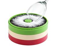 Generico Bordatore In - Con Vassoio Alimentare A 3 Strati E Spugna | Rimmer per Bicchieri da Margarita | Per Succo Di Lime, Decorazione, Bloody Mary, Gimlet, Feste In Casa, Vacanze, Barbecue