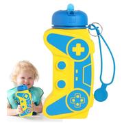 Generico Borraccia per Bambini per la Scuola - Con Manico In Silicone Per Sport,Contenitore Flessibile Con Moschettone,Ideale per Sport Estivi Escursioni Campeggio Ciclismo Corsa Regalo Compleanno