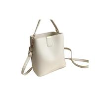 Generico Borsa a mano da donna in pelle Borsa a mano casual Borsa a tracolla da donna Borsa a tracolla da donna Bolsa nera(White)