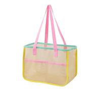 Genérico Borsa a rete, organizer portaoggetti per donne e bambini, borsa tote da spiaggia, estiva, per viaggi, piscina, picnic, all'aperto, , vacanze, campeggio, nuoto, supermercato
