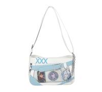 Generico Borsa a tracolla anime per donna Messaggeri con display badge Borse a tracolla in pelle PU per amanti degli stili giapponesi da donna alla