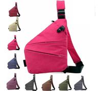 Generico Borsa a tracolla antifurto di stoccaggio portatile aderente unisex con tessuto spesso resistente alle strappi Cinghiera robusta e regolabile traspirante