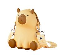 Generico Borsa A Tracolla Capibara - Simpatica Borsa A Forma Di Roditore, Mini Cartella A Tracolla Flessibile, Supporto Personale Leggero, Compagno Di Giocoso | Per I Giovani Maturi, Casual, Pas