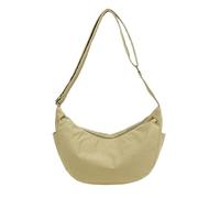 Generico Borsa a tracolla casual in nylon con motivo a gnocchi, leggera, un solo pezzo, adatta for le donne, dal design semplice e di piccole dimensioni(Khaki)