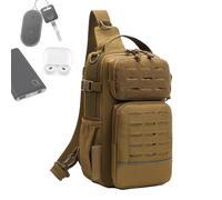 Generico Borsa A Tracolla Da | Con Portabottiglia E Scomparto Per L'Attrezzatura - Borsa per Attrezzatura da a Tracolla,per Camping Uomini Viaggio Escursionismo Outdoor Palestra Sport e Avventura