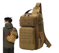 Generico Borsa A Tracolla Da | Con Portabottiglia E Spazio Di Archiviazione Attrezzature - Borse A Tracolla Per Spalla | per Camping Uomini Viaggio Escursionismo Outdoor Palestra Sport e Avventura