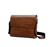 Generico Borsa a tracolla da uomo compatibile for borsa a con laterale grande(Light Brown)