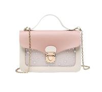 Genérico Borsa a tracolla donna borsa piccola donna borsa a tracolla piccola nuovo modello catena incrociata Crossbody Bag per ragazza pelle PU borse a mano per telefono cellulare