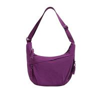 Generico Borsa a Tracolla in Nylon, Borsa a Tracolla a Mezzaluna da Donna, Borsa a Spalla con Tracolla Regolabile, Messenger Crossbody Bag per Shopping Viaggio - Marsupio Donna Grande