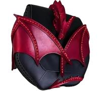 Generico Borsa a tracolla in pelle naturale, borse a tracolla con accenti sulla colonna vertebrale fatti a mano per donna Borsa grande,Red