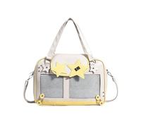 Generico Borsa A Tracolla Kawaii Ita Bag, Borsa Tote Con Finestra Trasparente E Scomparto Per Spille Anime, Borsa A Tracolla Con Decorazione A Stella. (Giallo)