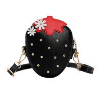 Generico Borsa a tracolla per bambini borsa a tracolla per ragazzi e ragazze (Black One Size)