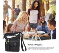 Generico Borsa a Tracolla per Uomo - Borsa Sportiva Da Petto,Portaborracce Zainetto Impermeabile per Ciclismo Palestra Escursionismo Sport All Aperto Scuola Campeggio