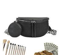 Generico Borsa a tracolla regolabile, a tracolla, zaino a in pelle artificiale da 9,84x6,3x3,15 pollici con da donna, borse casual dal design elegante, borsa da viaggio per la