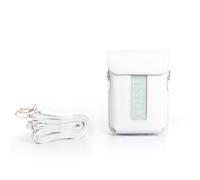 Generico Borsa a tracolla vintage PU per instax mini Link 3-Custodia a prova di goccia (Bianco)