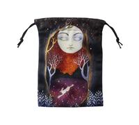 Generico Borsa con coulisse per Tarocchi | Borsa per rune con coulisse Borse per mazzi di tarocchi,Sacchetti in Velluto, Sacchetti Colorati per Regali, Cristalli, Tarocchi, Dadi