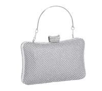 Generico Borsa con decorazioni in strass - Borsa Scintillante | Pochette da sera con catena e manico,Per feste di matrimonio, ricevimenti formali, banchetti, cerimonie, appuntamenti
