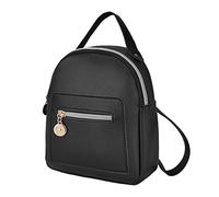 Generico Borsa Da Donna Con Lettera Piccola Borsa Da Spalla Per Cellulare Borsa A Tracolla Per Zaino Alla (Black One Size)