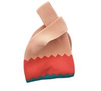 Generico Borsa Da Polso Con Nodo Borse fatte a mano in maglia Borsa da polso versatile donna piccola casual for la spesa riutilizzabile di grande capacità for ragazze(Color-5)