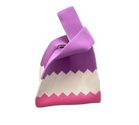 Generico Borsa Da Polso Con Nodo Borse fatte a mano in maglia Borsa da polso versatile donna piccola casual for la spesa riutilizzabile di grande capacità for ragazze(Color-1)