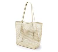 Generico Borsa da spiaggia a maa pieghevole Leggera e traspirante Design elegante Capacità spaziosa Scarico rapido Manici per attività in