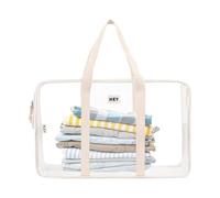 Genérico Borsa da spiaggia con cerniera, impermeabile, con cerniera di capacità, contenitore da viaggio per bottiglie d'acqua, pesca, palestra, bianco, Consulte la descripción, Vedere la