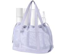 Generico Borsa Da Spiaggia - Resistente alla Sabbia, Asciugatura Rapida | Borsa tote da spiaggia in rete con manici - Per Donna Bambina Palestra Viaggi Nuoto Shopping Asciugamani