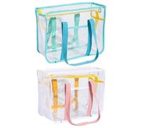 Generico Borsa Da Spiaggia | TOTE BAG CONDARE | Porta In Spiaggia In Spiaggiaa Per Donne | Borsa Con Cerniera Trasparente Per Donne Da Viaggio In Palestra Piscina Picnic Estate Eleganti Sacchetti