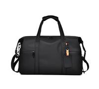 Generico Borsa da viaggio di grande capacità, borsone portatile for la notte, unisex, sportivo e fitness, compatibile for sport avventure all'aria aperta(Black)