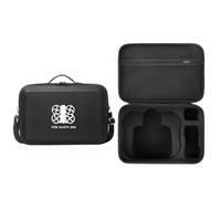 Generico Borsa da viaggio in PU per DJI Avata 360, borsa a tracolla portatile con struttura rigida e protezione antiurto per drone Avata 360 / telecomando RC2 / hub di ricarica (black with a pattern)