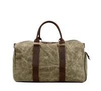 Generico Borsa da viaggio in tela di grande capacità, portatile, for allenamento, nuoto, sport e fitness, uomo, con una sola spalla(Army green)