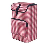 Generico Borsa di Ricambio Pieghevole per Carrello della Spesa, Borsa di riserva Portatile e Impermeabile per Carrello della Spesa, Borsa di Ricambio Riutilizzabile per la Spesa, Nera (Rossa)