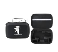 Generico Borsa di stoccaggio in PU di grande capacità adatta per DJI Osmo Mobile 8 Custodia protettiva antimacchia per stabilizzatore cardanico (Nero)