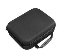 Generico Borsa for attrezzi di varie dimensioni Scatola portaoggetti con cerniera rigida da viaggio in EVA antiurto for esterni for accessori for custodie for auricolari(Black 27X22X7cm)