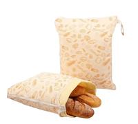 Generico Borsa For Il Pane In Cera D'api, Borsa Ecologica For La Conservazione Degli Alimenti, Struttura A Doppio Strato For Ambienti A Temperatura Ambiente E Gelida(Beige)