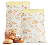 Generico Borsa For Il Pane Riutilizzabile In Cera D'api, Borsa Portatile La Conservazione Degli Alimenti In Cotone, Sigillata E Conservata, Facile Da Pulire For Alimenti Fatti In Casa(B)