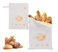 Generico Borsa For Il Pane Riutilizzabile In Cera D'api, Borsa Portatile La Conservazione Degli Alimenti In Cotone, Sigillata E Conservata, Facile Da Pulire For Alimenti Fatti In Casa(A)