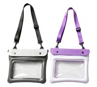 Generico Borsa Impermeabile da Cellulare 2 Pezzi Protettore Galleggiante | Borsa Impermeabile per Telefono da Spiaggia Snorkeling, Immersioni, Kayak, Outdoor, Spiaggia, Piscina, Lago, Viaggio, Croci