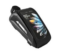 Genérico Borsa impermeabile per telefono da bicicletta, custodia per navigazione touch screen, 2 cerniere sicure, leggera, da equitazione all'aperto, da uomo e da donna