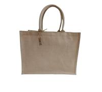 Generico Borsa in juta con Manici Misura 42 x 33 x 19 cm. da passeggio