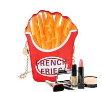 Generico Borsa Originale | a Forma di Hamburger, Patatine e Popcorn,Modello Hamburger,per Weekend Spiaggia Appuntamento Shopping e Lavoro