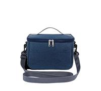 Generico Borsa per Alimenti Caldi per Pizza Borsa Termica Portatile Pieghevole Uso Apto Para Picnic Isolamento Ice Pack Alimenti Porta Bevande Termiche Scatola Pranzo Isolata Consegna(Blue-Small)