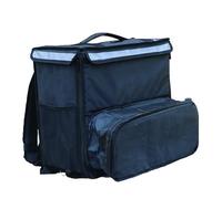 Generico Borsa per Alimenti Caldi per Pizza Grandi Sacchetti Di Raffreddamento Box Take Away Congelatore Zaino Fast Food Pizza Consegna Incubatore Ice Borse Pacchetto Auto Pranzo(Black)